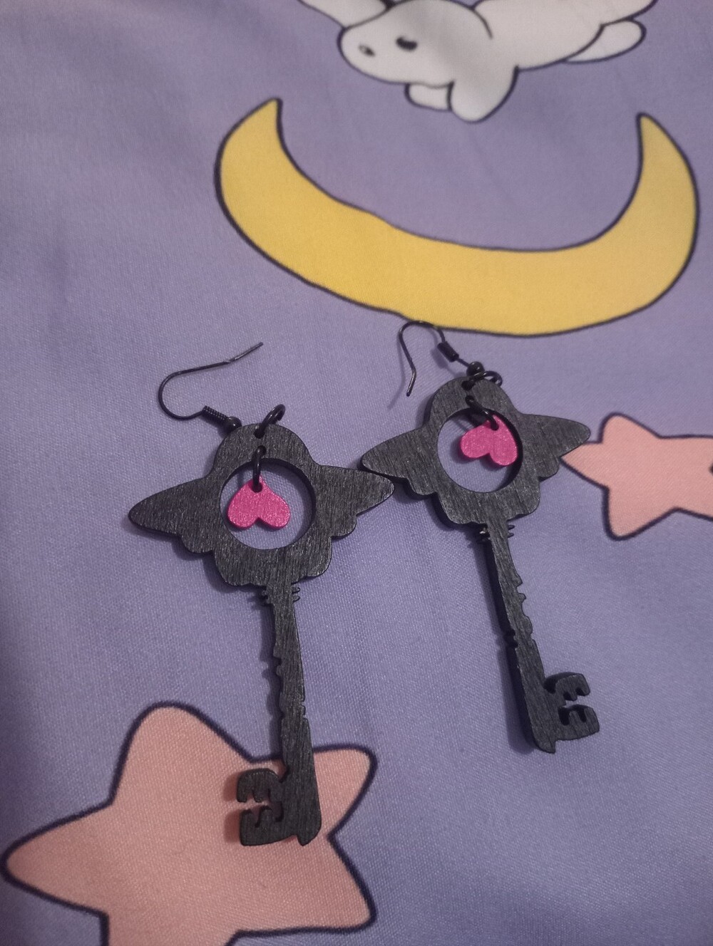 Hazbin Hotel Key Earrings